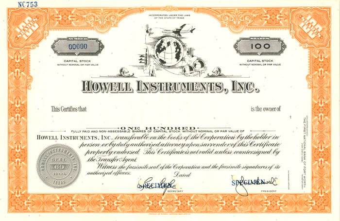 Howell Instruments, Inc.